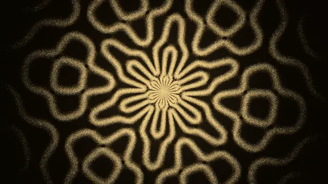 Chladni Cosmos Gold Mac wallpaper