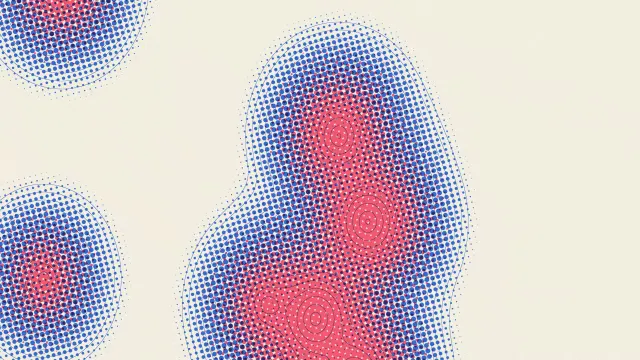 Lava topo Risograph Mac wallpaper