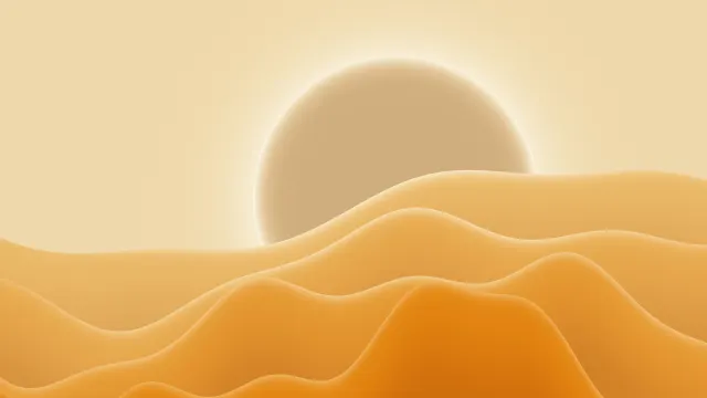 Fond d'écran Mac Orbe × Dunes Mandarine