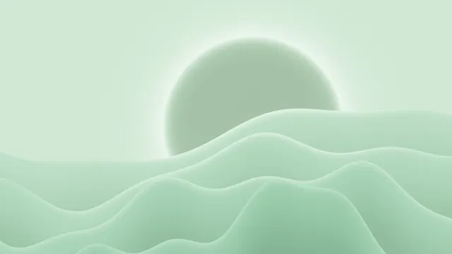 Fond d'écran Mac Orbe × Dunes Pistache