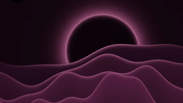 Fond d'écran Mac Orbe × Dunes Rose