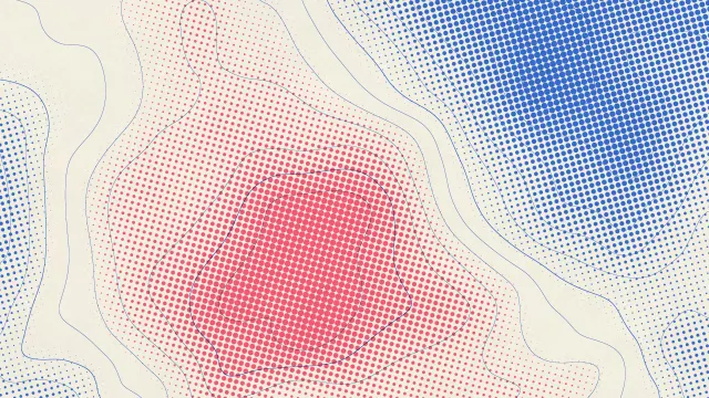 Topo Halftone Risograph Mac wallpaper