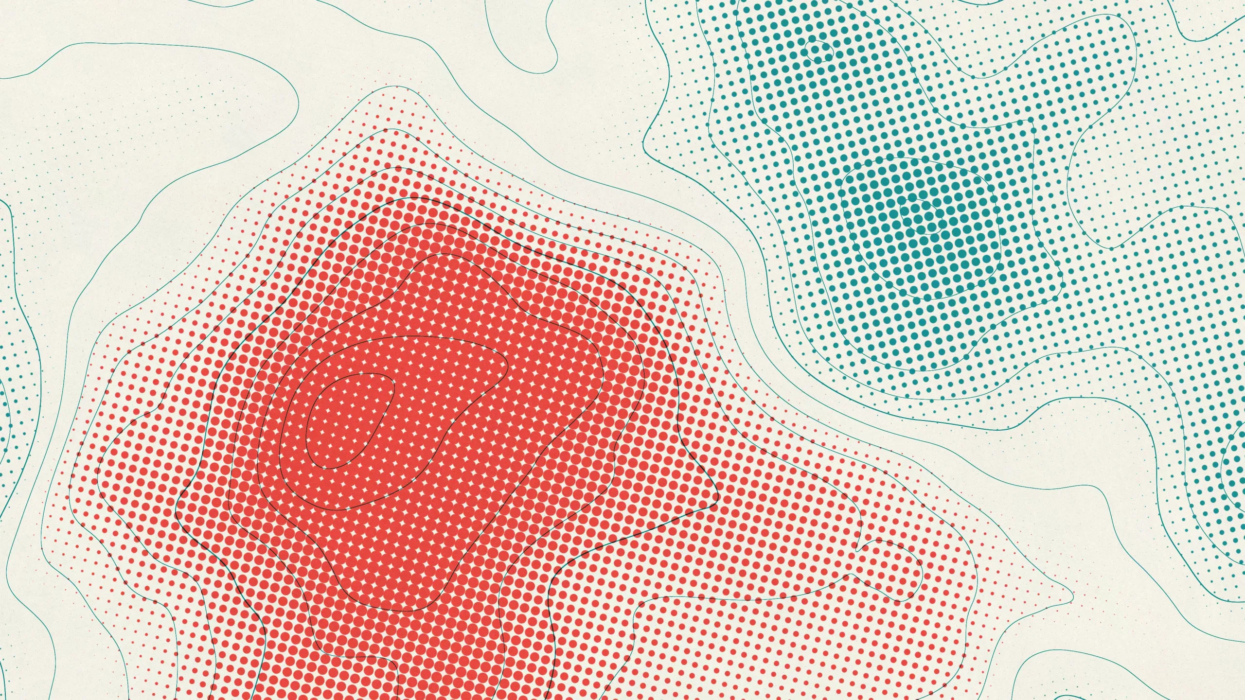 Topo Halftone Turquoise Mac wallpaper