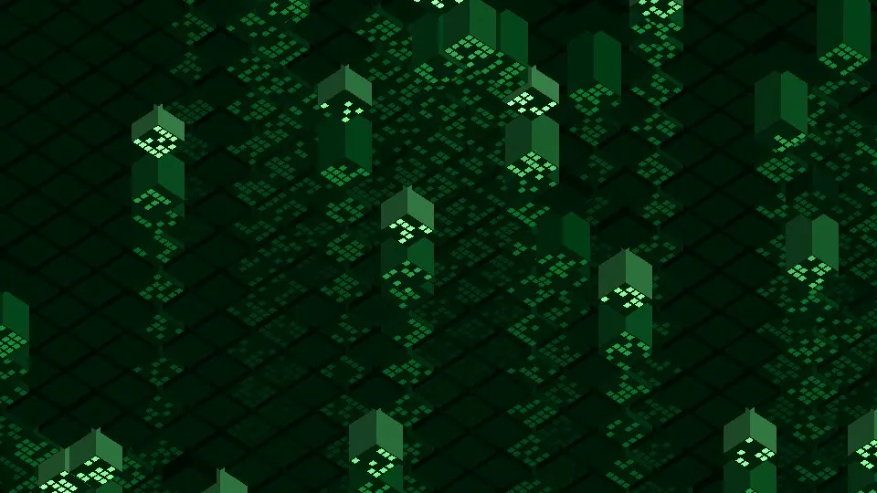 Isometric : fond d'écran animé premium